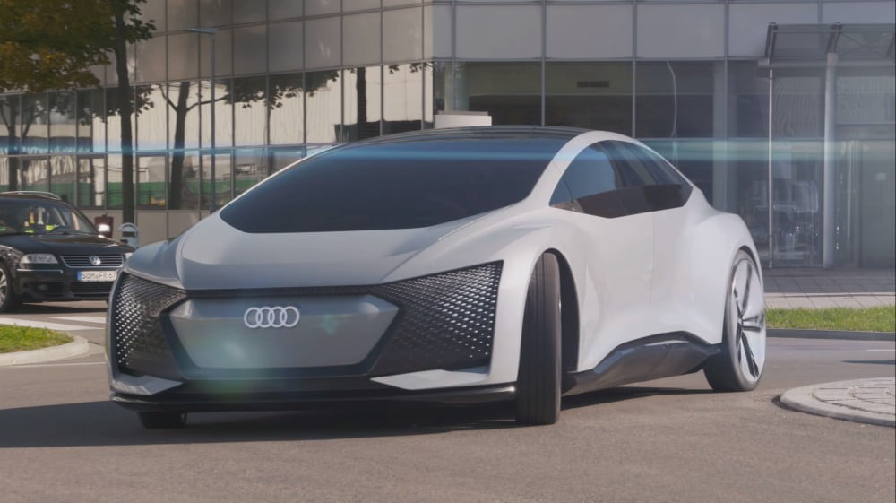 Ein autonom fahrendes Konzeptauto des Automobilherstellers Audi.
