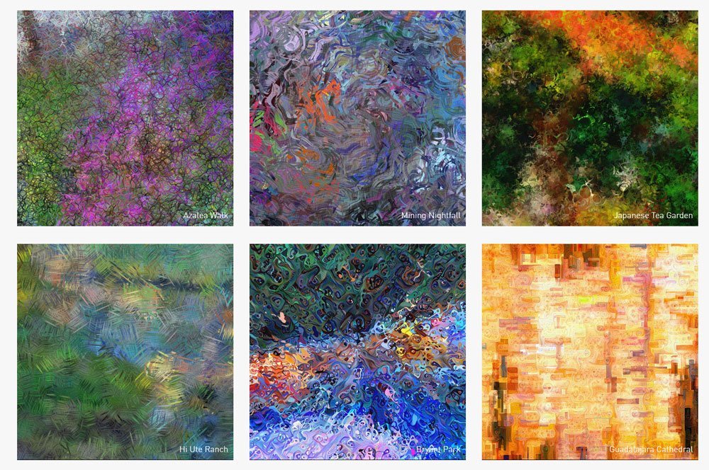 Abstrakte Formen und Farben des K&uuml;nstlers Ambrosi