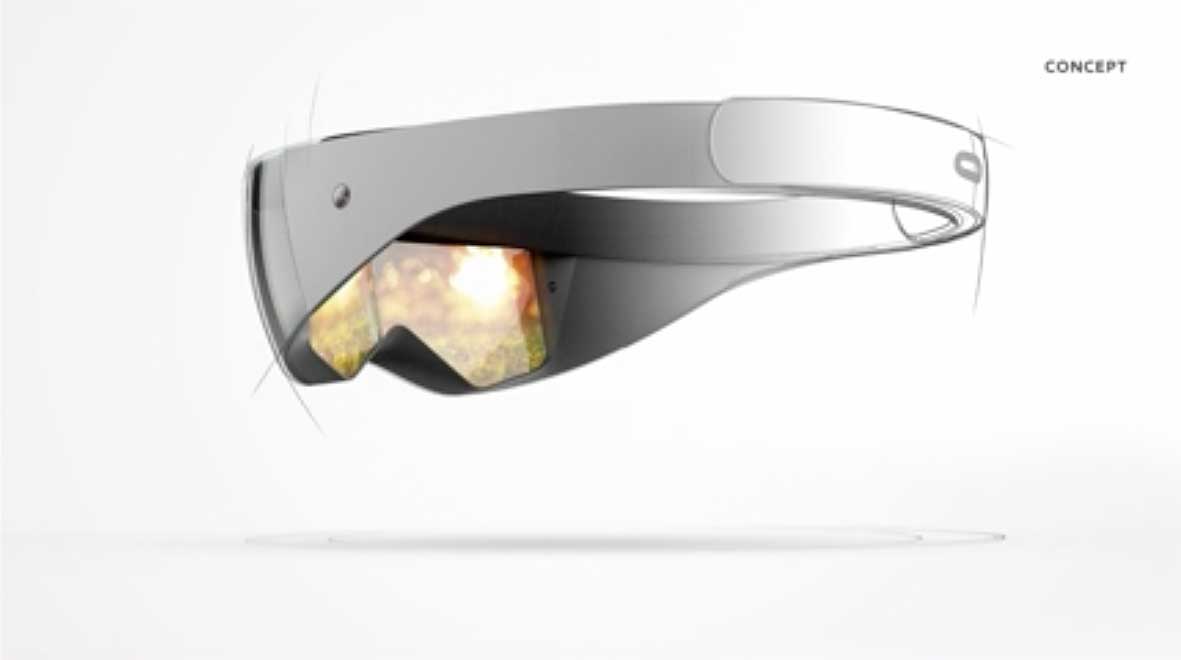 Konzept einer Mixed-Reality-Brille von Facebook.