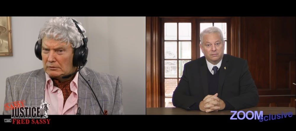 Die Deepfakes von Donald Trump und Al Gore in der Serie "Sassy Justice"