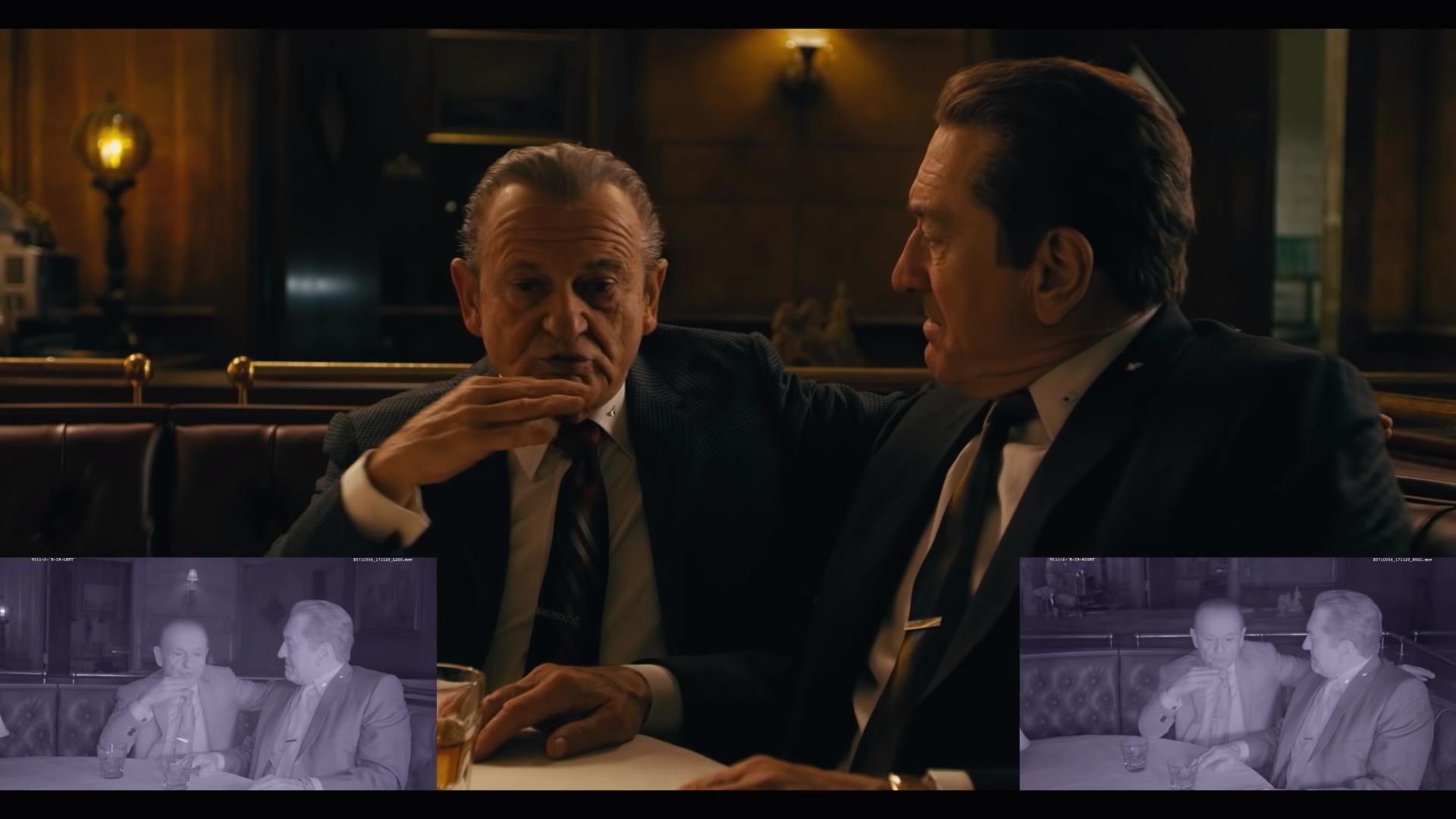 The Irishman De-Aging Joe Pesci Robert DeNiro Infrarot-Kameras