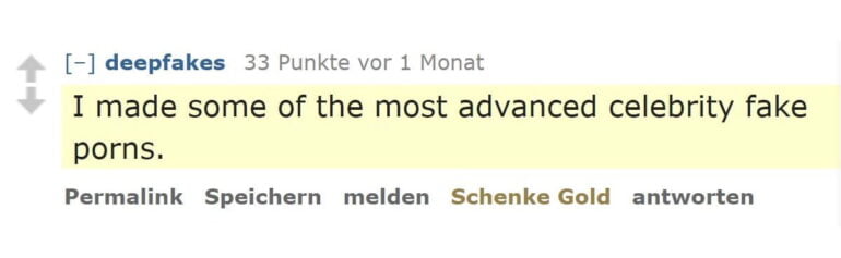 Ein Reddit-Nutzer erstellt mit einfachen Mitteln Fake-Pornos, in denen die Gesichter von Promis jene der realen Darsteller &uuml;berlagern.
