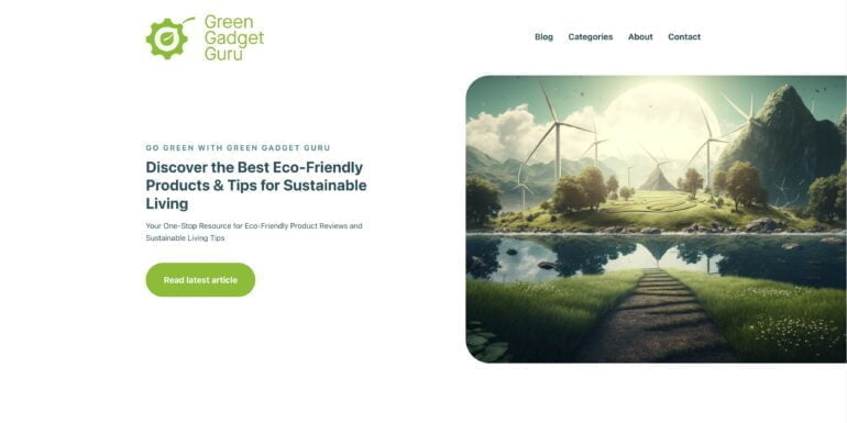 The site Fall created on the advice of ChatGPT.